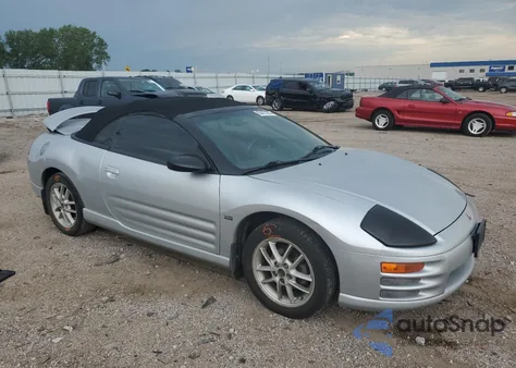 2001 Mitsubishi Eclipse Spyder Gt from USA, damaged, VIN 4A3AE55H11E001970